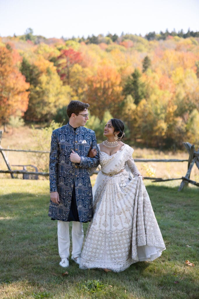 Blended Indian wedding at the Cobb Hill Estate in New Hampshire. 