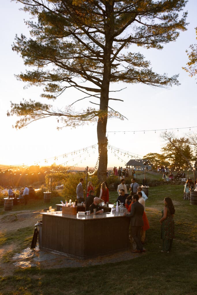 Blended Indian wedding at the Cobb Hill Estate in New Hampshire. 