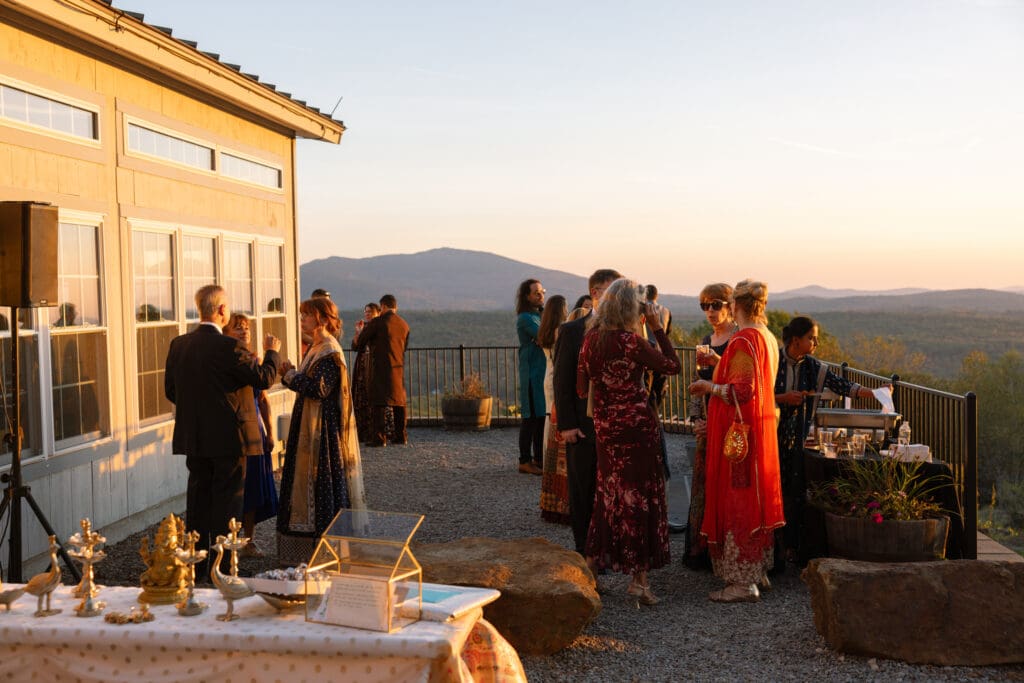 Blended Indian wedding at the Cobb Hill Estate in New Hampshire. 