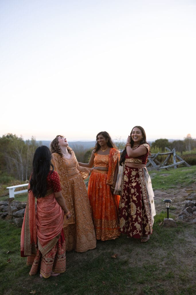 Blended Indian wedding at the Cobb Hill Estate in New Hampshire. 