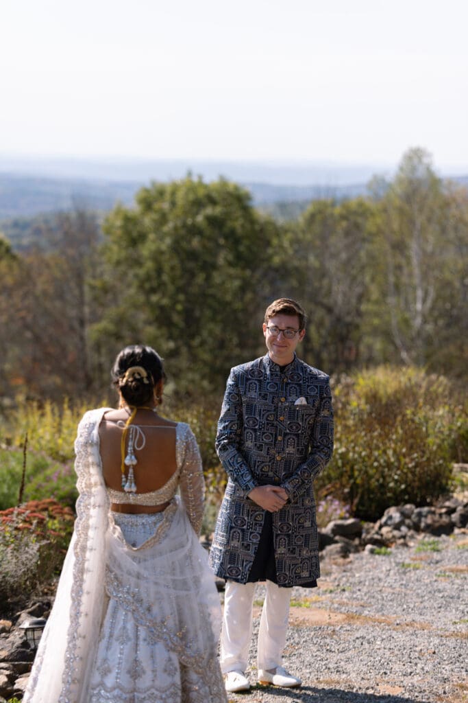 Blended Indian wedding at the Cobb Hill Estate in New Hampshire. 