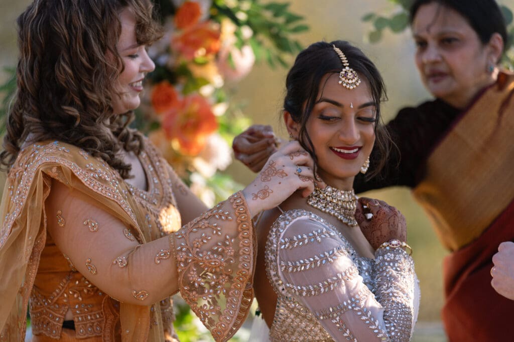 Blended Indian wedding at the Cobb Hill Estate in New Hampshire. 