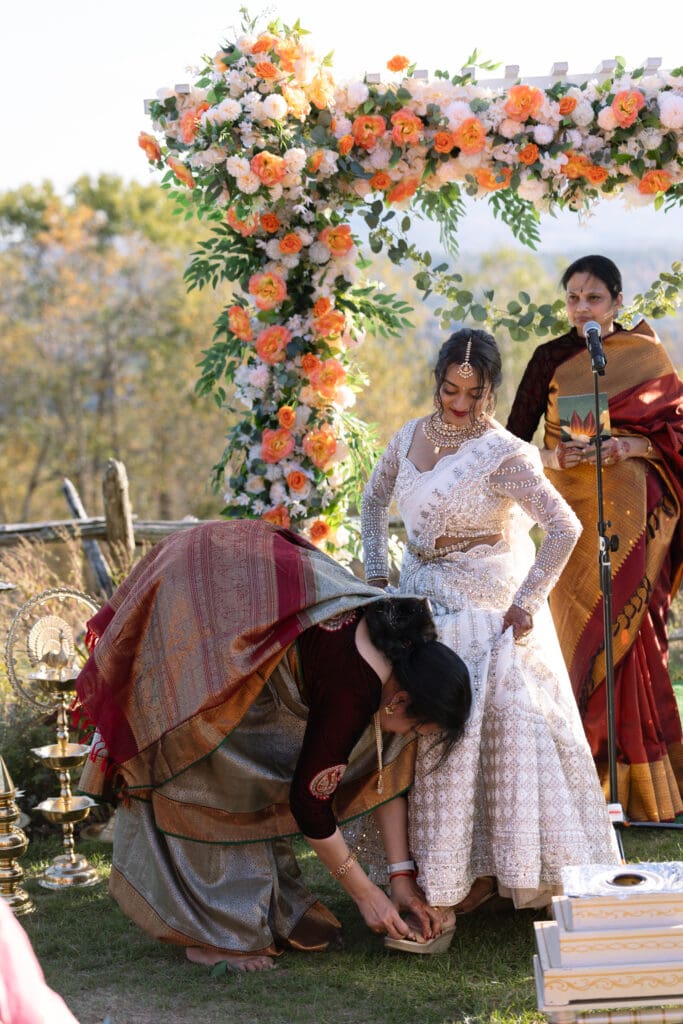 Blended Indian wedding at the Cobb Hill Estate in New Hampshire. 