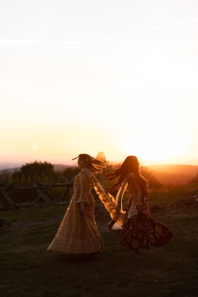 Blended Indian wedding at the Cobb Hill Estate in New Hampshire. 