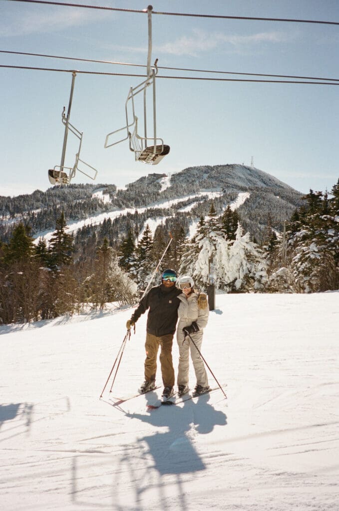 Luxury Ski Engagement Session at Killington, Vermont