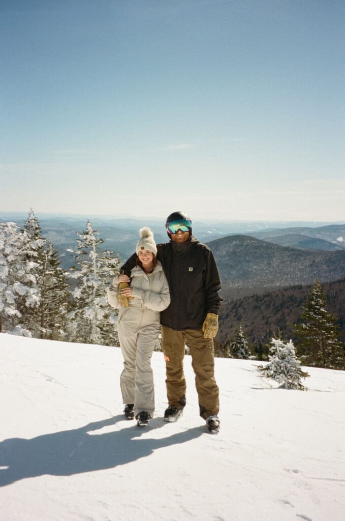 Luxury Ski Engagement Session at Killington, Vermont