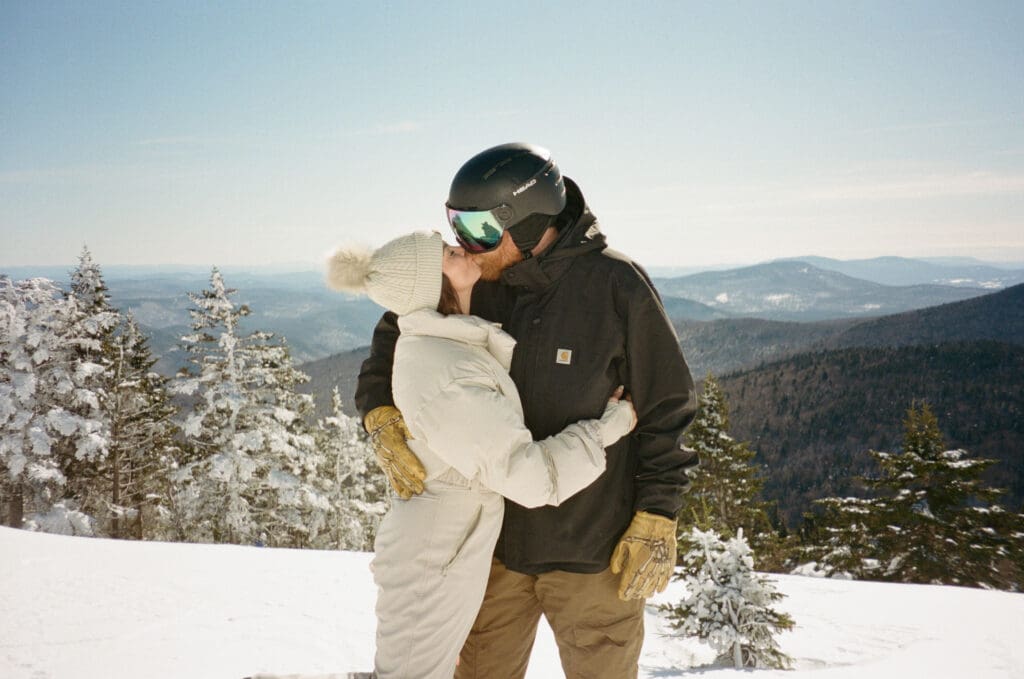 Luxury Ski Engagement Session at Killington, Vermont