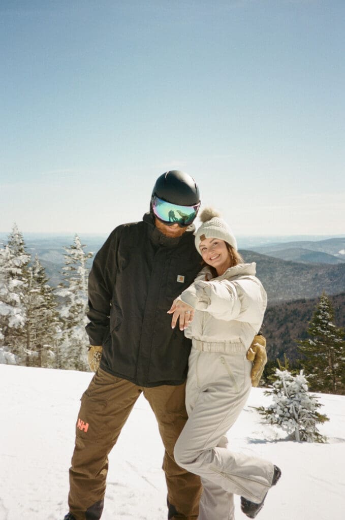 Luxury Ski Engagement Session at Killington, Vermont