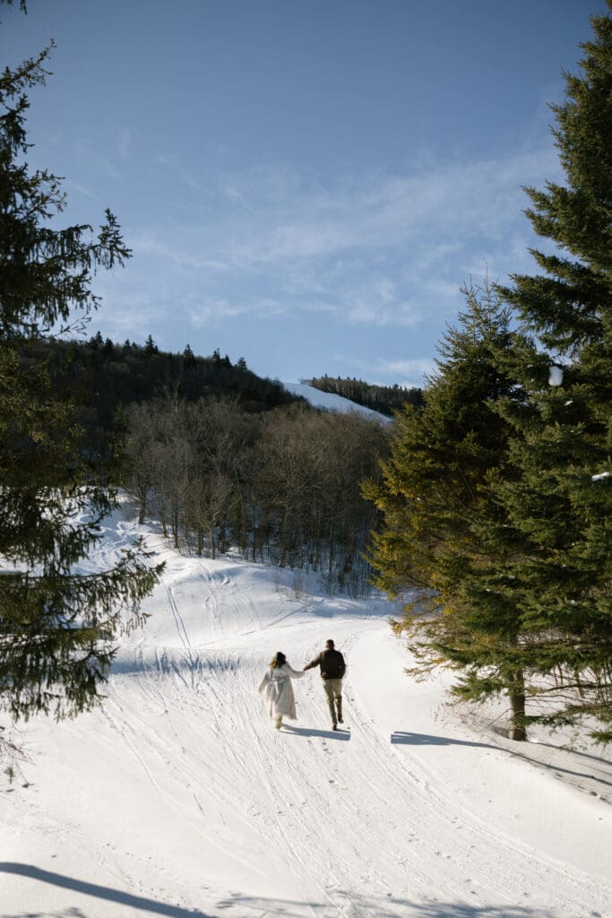 Luxury Ski Engagement Session at Killington, Vermont