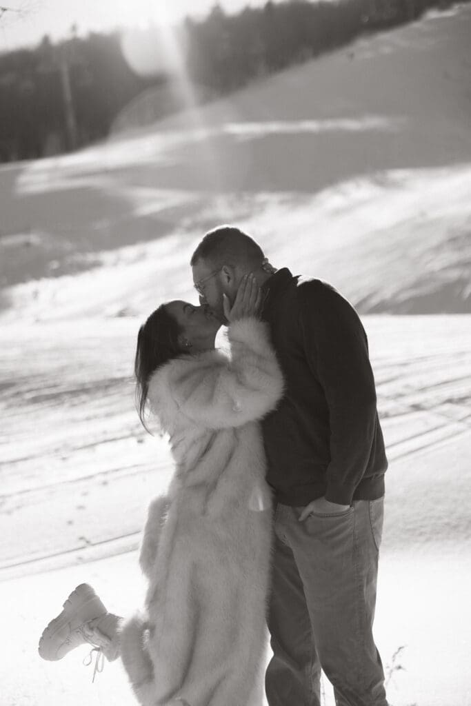 Luxury Ski Engagement Session at Killington, Vermont
