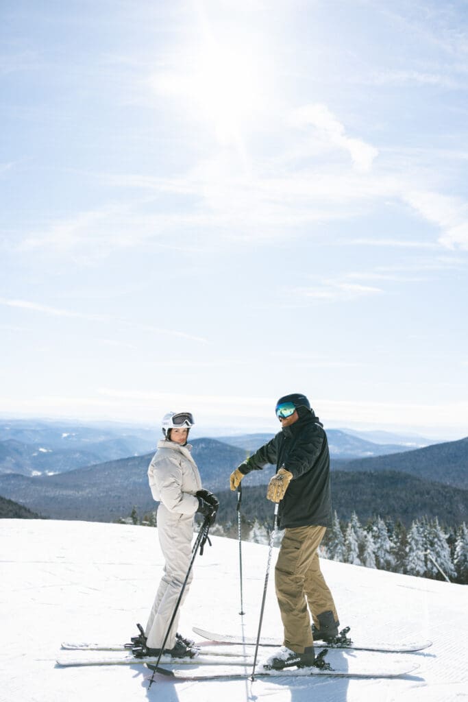 Luxury Ski Engagement Session at Killington, Vermont