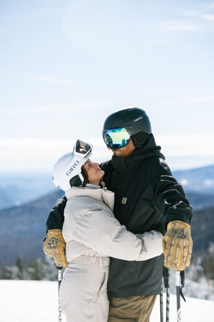 Luxury Ski Engagement Session at Killington, Vermont