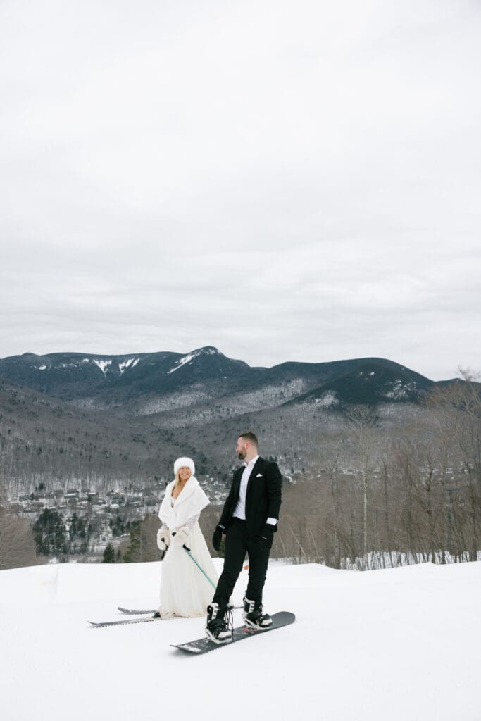 A Luxury Winter Wedding Weekend in the White Mountains: Skiing at Loon Mountain Resort and Celebrating at Owl’s Nest Resort