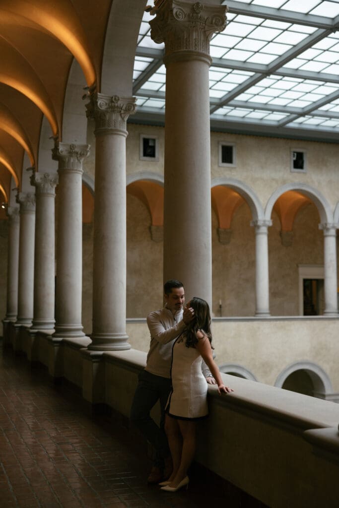 Worcester Art Museum engagement session.