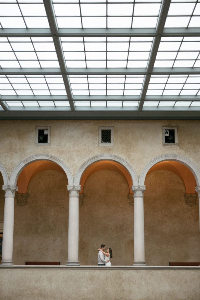 Worcester Art Museum engagement session.