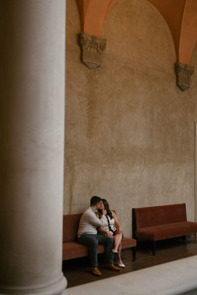 Worcester Art Museum engagement session.