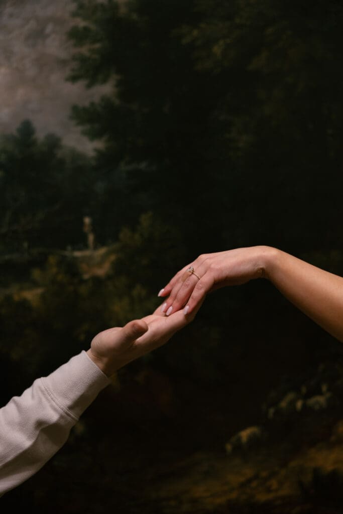 Worcester Art Museum engagement session.