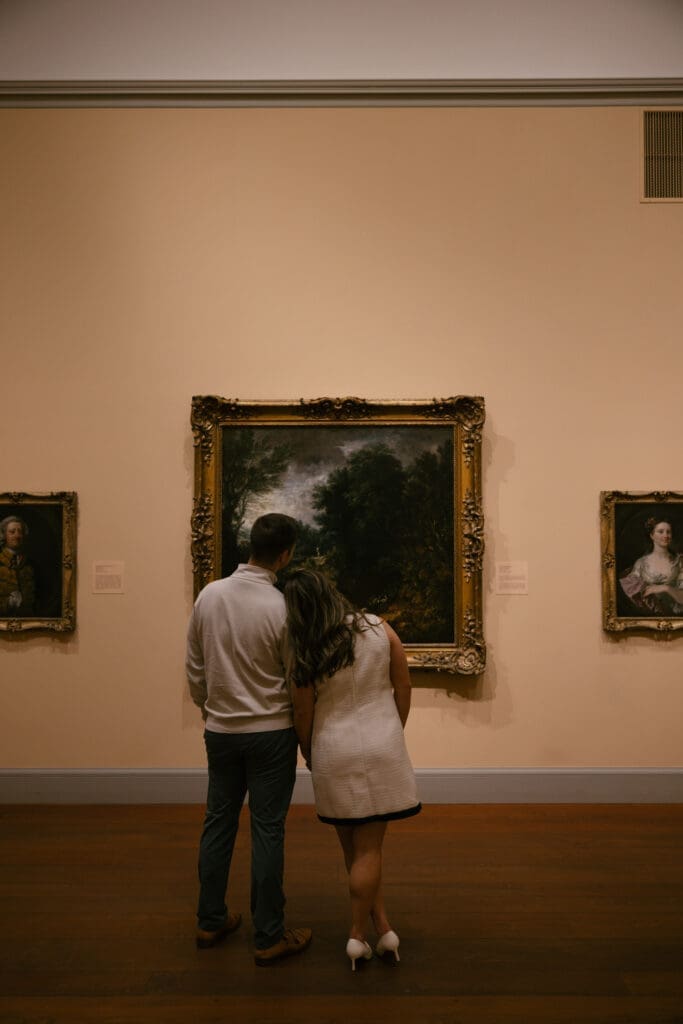 Worcester Art Museum engagement session.