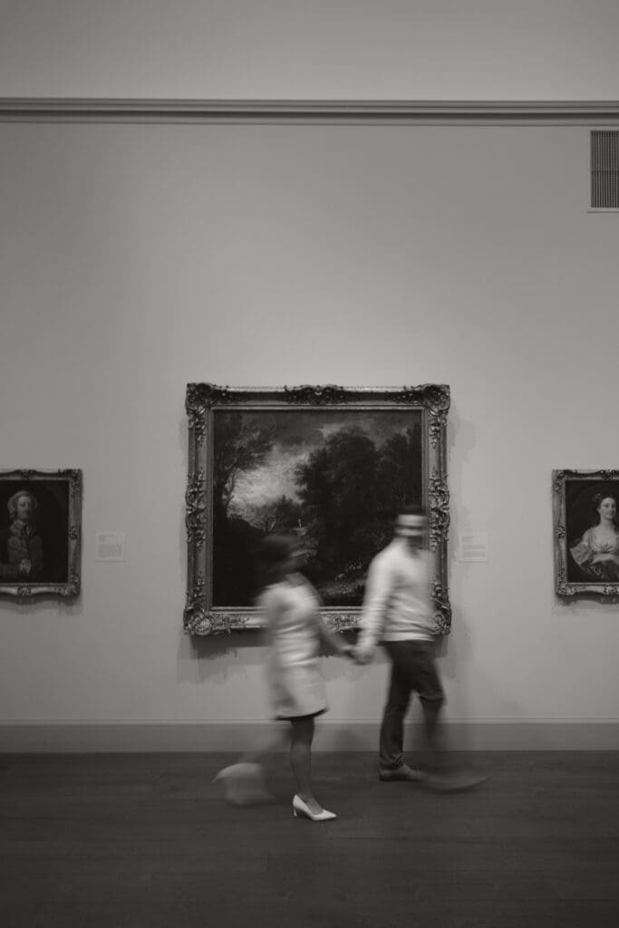 Worcester Art Museum engagement session.