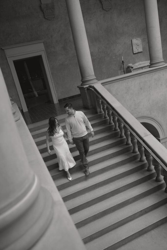 Worcester Art Museum engagement session.