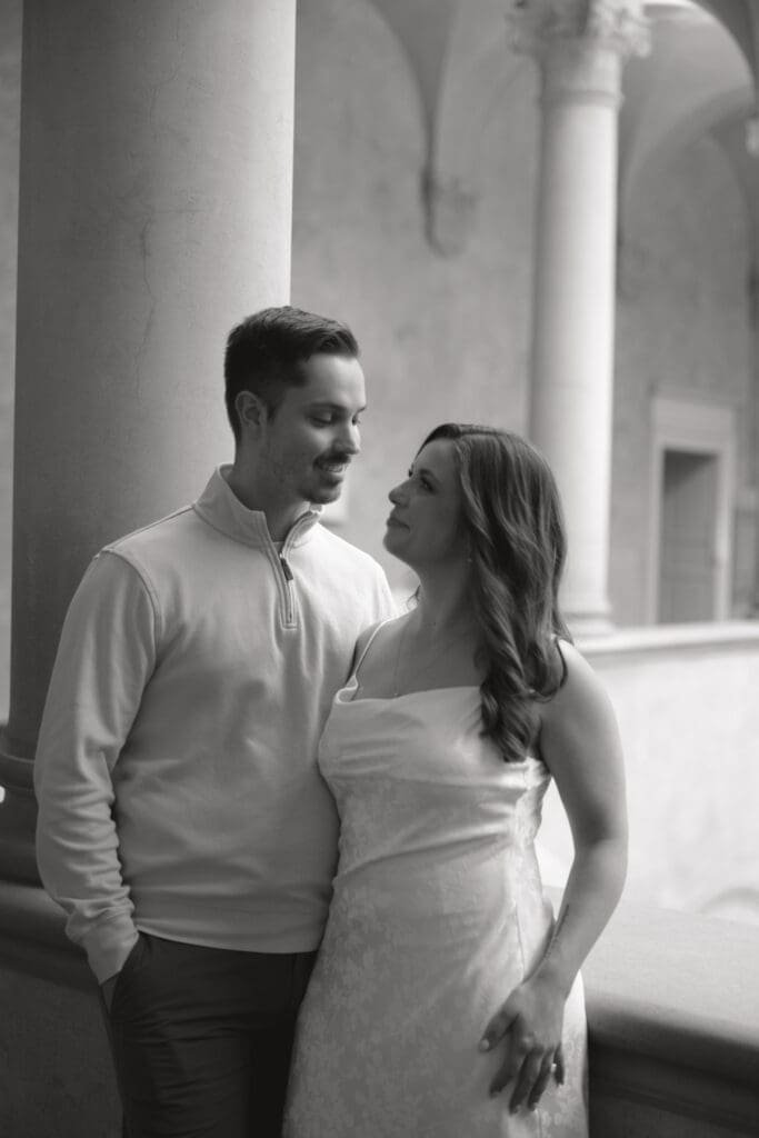 Worcester Art Museum engagement session.