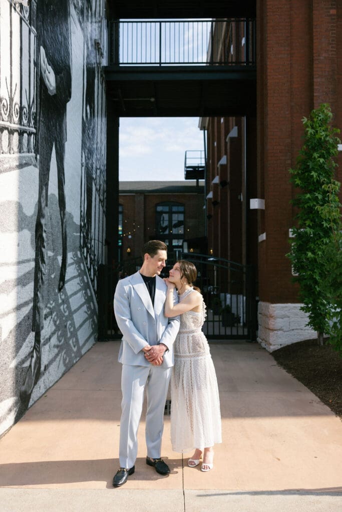 Couples portraits at the Last Refuge in Louisville, Kentucky. 